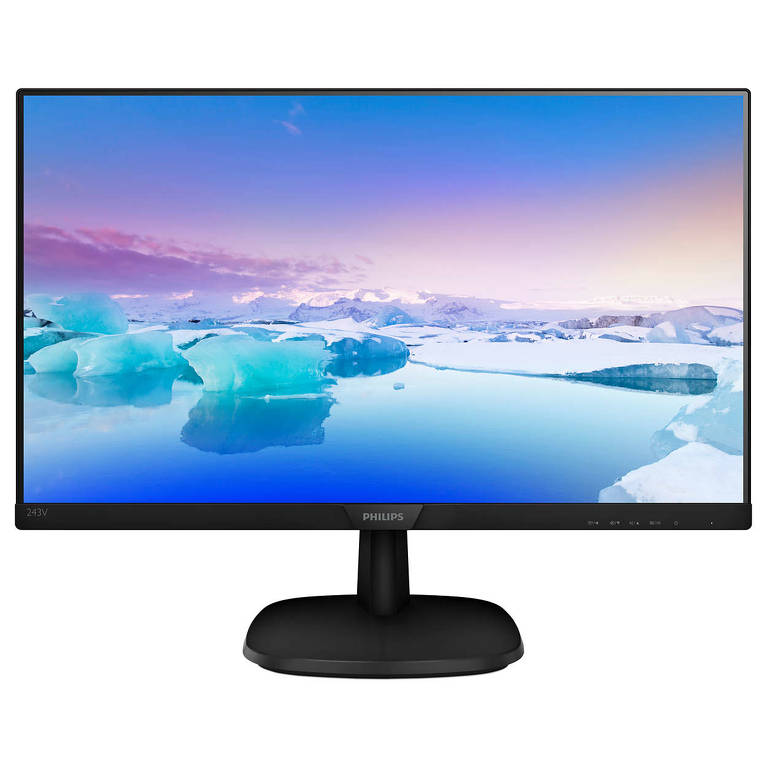 Monitor Philips 23.8" 243V7QJABF/00 LED / 1920 x 1080 Full HD / IPS / Czarny