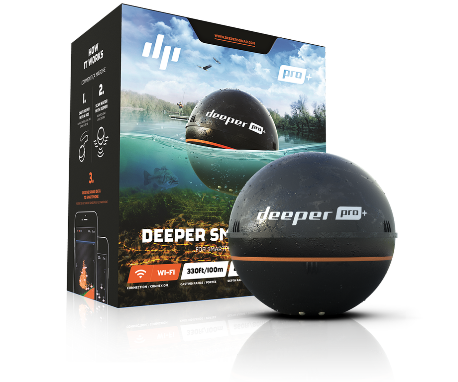 Deeper Smart Sonar PRO PLUS Echosonda (GPS i Wi-Fi) + Mitchell Avocet R 5500FS - Wysyłka gratis!