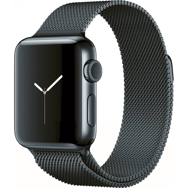 Apple Watch Series 2 38mm obudowa Space Black (czarna) ze stali nierdzewnej / pasek Milanese Space Black (czarny) ze stali nierdzewnej  -  Wysyłka gratis!