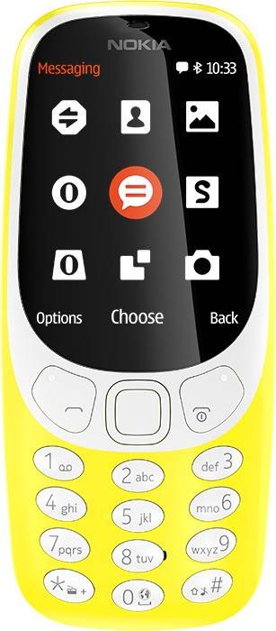 Nokia 3310 Dual SIM Żółta (Yellow) 2 MP, do 25.3 dnia w Standby, MicroSD card, FV23% - Wysyłka gratis!